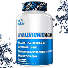Гіалуронова кислота Evlution Nutrition Hyaluronic Acid 200 мг, 30 порцій, 30 вегетаріанських капсул