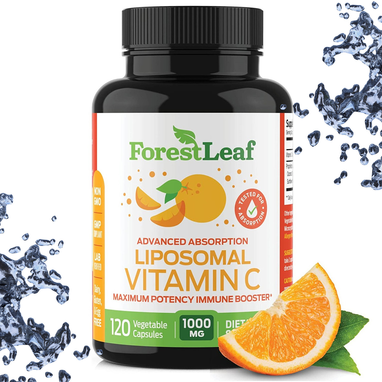 Ліпосомальний вітамін C ForestLeaf Liposomal Vitamin C 1000 мг 120 вегетаріанських капсул