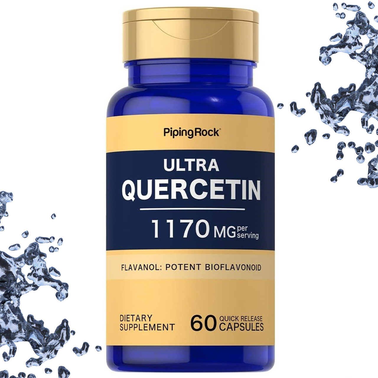 Кверцетин Piping Rock Ultra Quercetin 1170 мг на порцію 60 капсул, фото 1