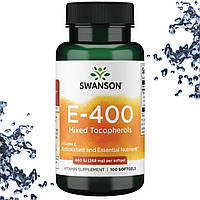 Вітамін Е Swanson Vitamin E 400 IU (268 мг) 100 гелевих капсул