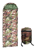 Спальний зимовий мішок для походів UWarmSof спальник кокон 2 кг пуховий з капюшоном і підголівником 220 х 80 х 55 см