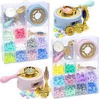 Набір для сургучного штампу 10 кольорів C712-3  купити дешево оптом в інтернет-магазині