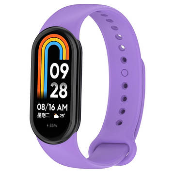 Ремінець для фітнес браслета Xiaomi Mi Band 8 і 9 лавандовий