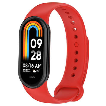 Ремінець для фітнес браслета Xiaomi Mi Band 8 і 9 червоний