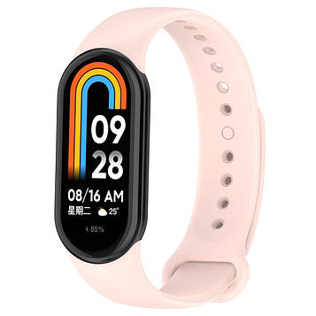 Ремінець для фітнес браслета Xiaomi Mi Band 8 і 9 блідо-рожевий
