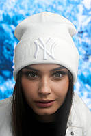 Модная молодежная шапка-колпак (6089) Braxton белый 56-59 EV, код: 8140360