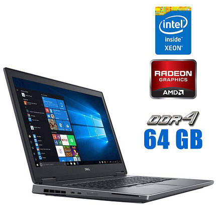 Мобільна робоча станція Dell Precision 7730 / 17.3" (1920x1080) IPS / Intel Xeon E-2176M (6 (12) ядер по 2.7, фото 1