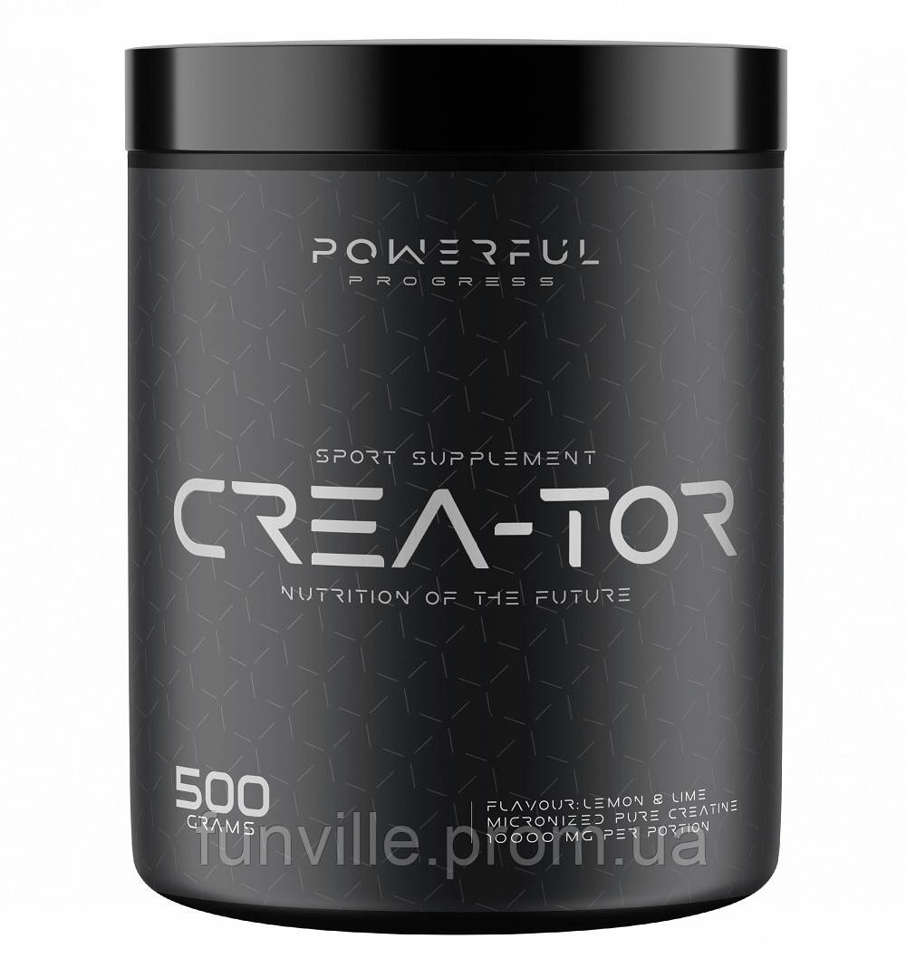 Креатин моногидрат Powerful Progress Crea-Tor Micronized 500 g 100 servings Lemon Lime FV, код: 7780941 - фото 1 - id-p1965649879