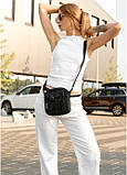Жіноча сумка месенджер Sambag чорна, фото 5