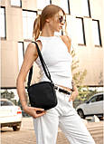 Жіноча сумка месенджер Sambag чорна, фото 7