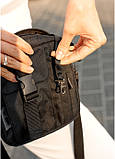 Жіноча сумка месенджер Sambag чорна, фото 10