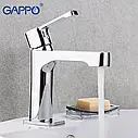 Змішувач для умивальника GAPPO G1002-2, хром, фото 3