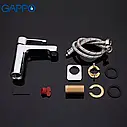 Змішувач для умивальника GAPPO G1002-2, хром, фото 7