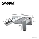 Змішувач для умивальника GAPPO G1048-22, білий/хром, фото 9