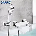 Змішувач для ванни GAPPO G3248, білий/хром, фото 4