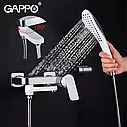 Змішувач для ванни GAPPO G3248, білий/хром, фото 5