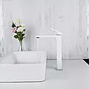 Змішувач для умивальника GAPPO G1017-2, білий/хром, фото 3