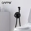 Гігієнічний душ GAPPO G7288-6 з гачком, чорний, фото 4