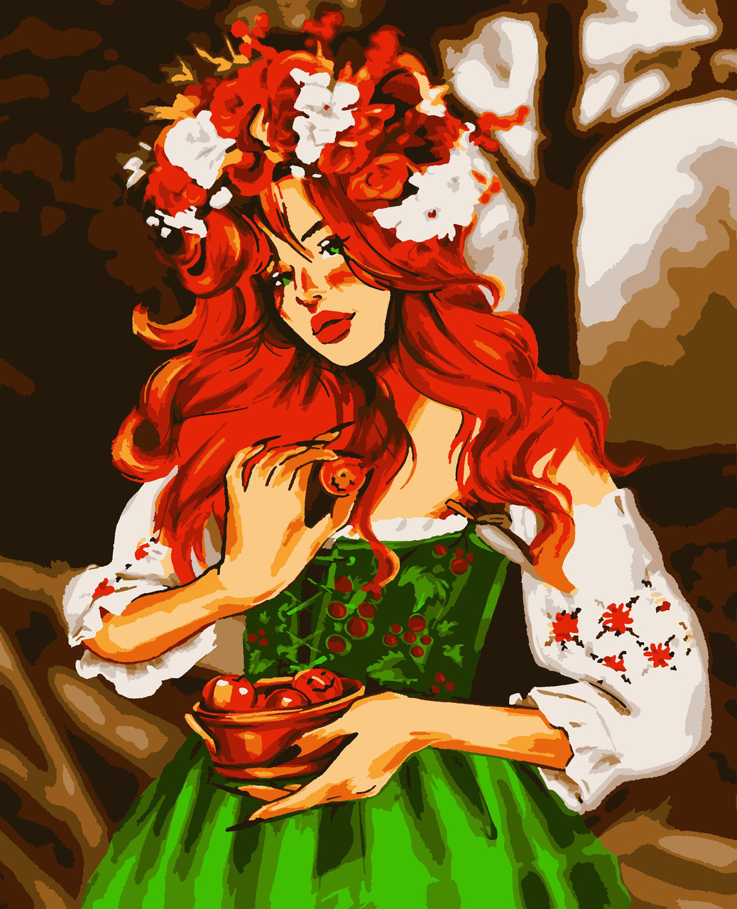 Картина за номерами "Українська відьма @maryzueva_art" 40*50 см