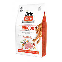 Корм для кошек живущих в помещении Brit Care Indoor Anti-stress 0.4 кг с курицей AG, код: 6763282