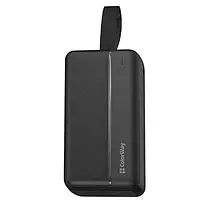 Внешний портативный аккумулятор ColorWay High-power 2 30000mAh Black (USB QC3.0 + USB-C PD) 22.5W