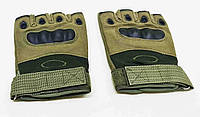 Перчатки тактические с открытыми пальцами Tactical Gloves L Олива (GLL-O) AG, код: 8108709