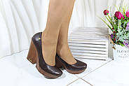 Туфлі жіночі GUERO 34-60-05 коричневі на танкетці 37, фото 2