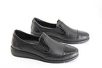 Туфли женские  Erpass 821-siyah черные на низком ходу