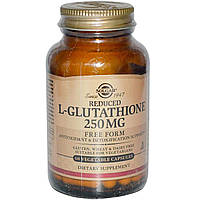 Глутатион L-Glutathione Solgar пониженный 250 мг 60 капсул PI, код: 7701139