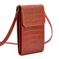 Кожаная красная женская сумка-чехол панч REP3-2122-4lx TARWA