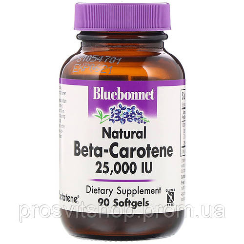Купить Натуральный бета-каротин Bluebonnet Nutrition Beta Carotene 25 ...