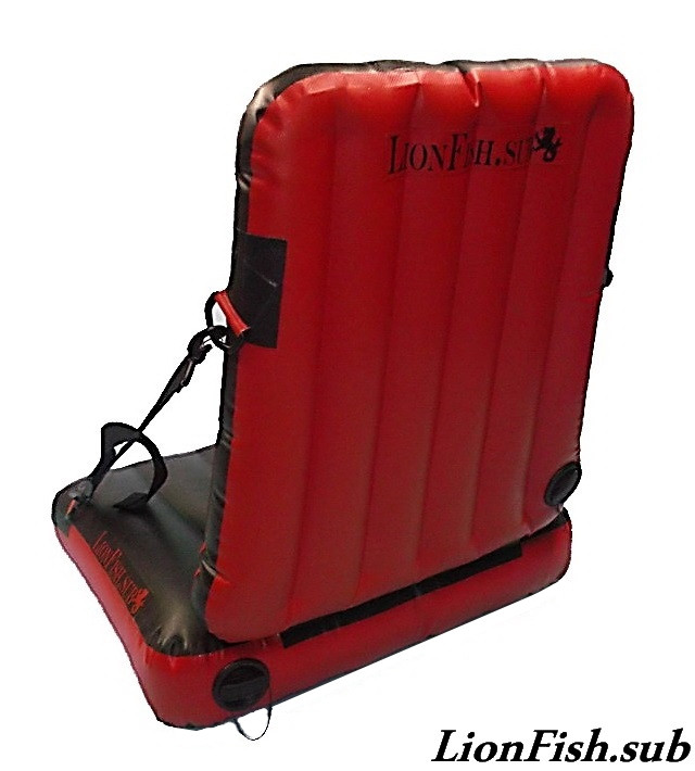 Крісло LionFish.sub Надувне Сидіння в Човен або Байдарку з Регулюванням Нахилу Спинки, Універсальне з ПВХ