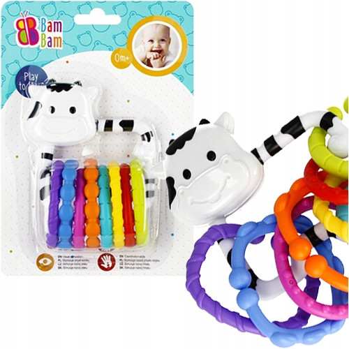 Брязкальце Корівка з кільцями, Bam Bam, 515053