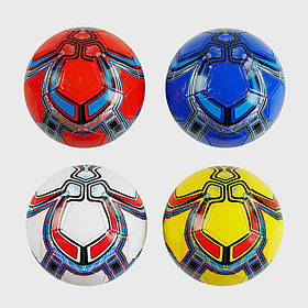 М'яч футбольний 4 види, матеріал PVC, 270-280 грам, розмір №5, C50200