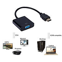 Переходник с HDMI на VGA 1080P для ПК/ноутбука/монитора/проектора/HDTV/Xbox