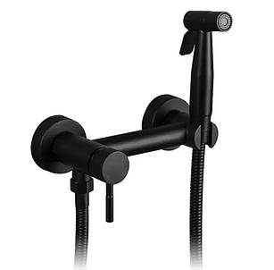 Змішувач для гігієнічного душу чорний SUS 222 Black