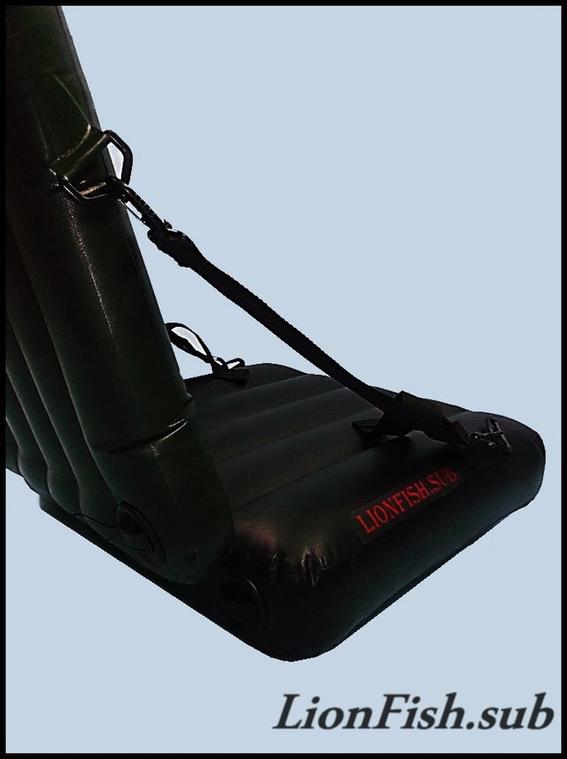 Крісло LionFish.sub Надувне Сидіння в Човен або Байдарку з Регулюванням Нахилу Спинки, Універсальне з ПВХ
