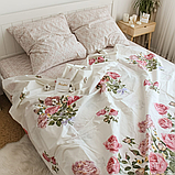 Сімейний комплект постільної білизни Ранфорс бавовна (17196) Постільне з двома підодіяльниками, фото 3