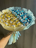 Подарочный Букет из конфет шарм, патриотичный, украинский, для любимой девушки, жены, мамы, подруги, дочери