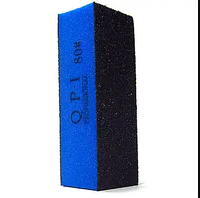 Баф полировочный для ногтей QPI Professional грит 80/80, QB-132 Синий Чёрный