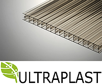 Поликарбонат сотовый ULTRAPLAST T10+ (strong) 16мм Бронза 30%