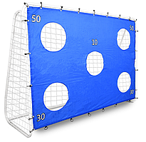 Футбольні ворота Gockowiak OLSEN White з тренувальним матом (328040MG) R_2153