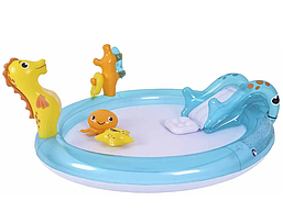 Басейн надувний SunClub 200х152х40 см круглий дитячий для дачі саду R_2065