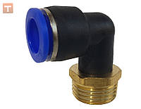 Фітинг-перехідник кутовий цанговий 1/2*12 (Ø12*1/2")