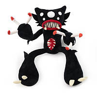 Оригинальная детская мягкая игрушка горбатый монстр черный из игры Poppy Playtime Килли-Вилли, 30 cм