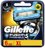 Сменные кассеты Gillette Fusion ProShield Chill, на 5 лезвий (6шт.)