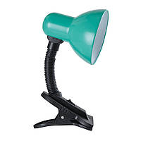 Настільна лампа на затиску-прищіпці з гнучкою ніжкою на одну лампу Е27 Sirius TY 1108B зеленого кольору