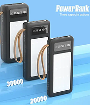 Повербанк Power Bank PZX-C160 20000mAh / Чорний / реальна ємність, фото 2