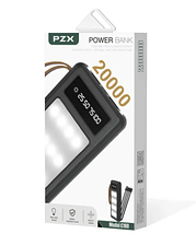 Повербанк Power Bank PZX-C160 20000mAh / Чорний / реальна ємність, фото 3