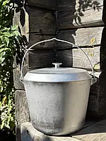 Казан алюмінієвий 10 л із кришкою похідний туристичний d 300 мм